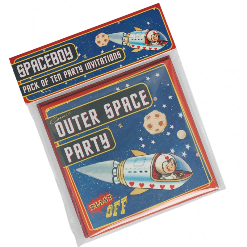 Einladungskarten Spaceboy 10Stk.