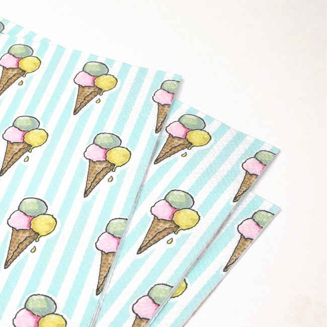 Servietten Eiscreme
