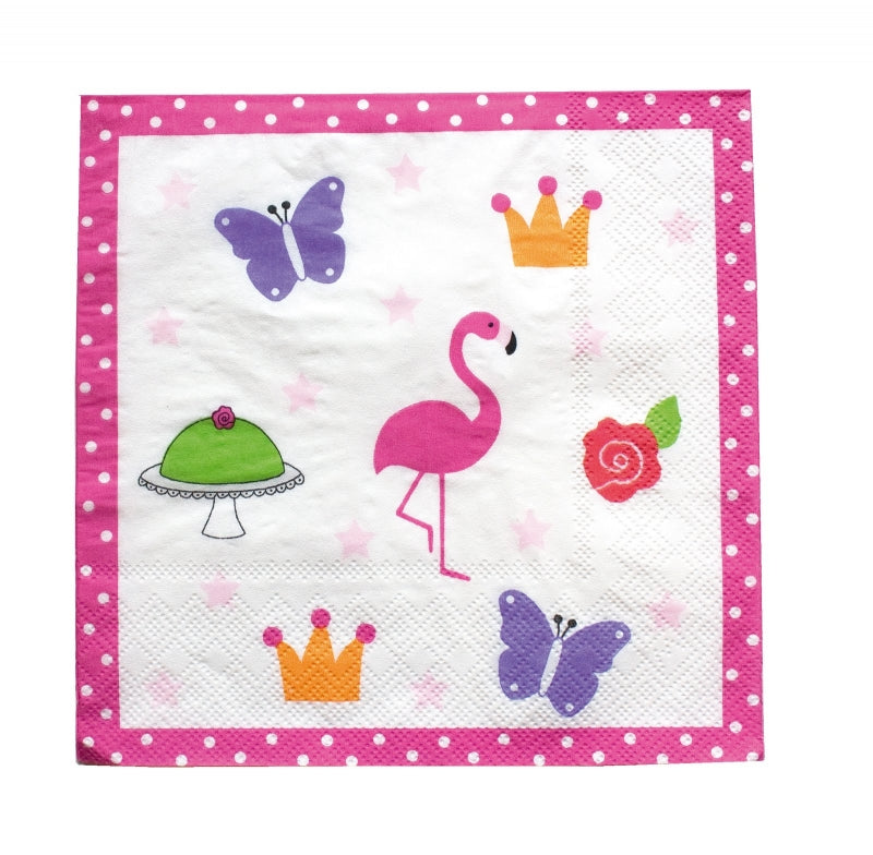 Servietten Flamingo
