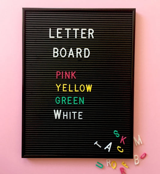 Letterboard / Buchstabentafel Retro Schwarz