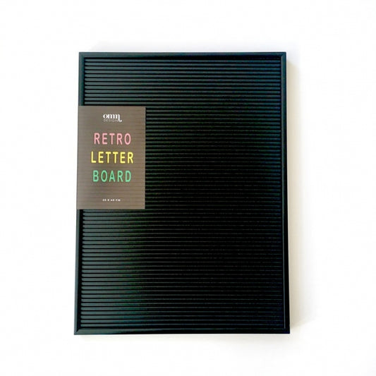 Letterboard / Buchstabentafel Retro Schwarz