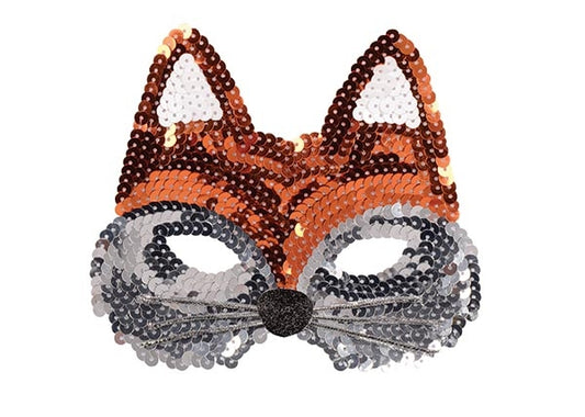 Maske Pailletten Fuchs