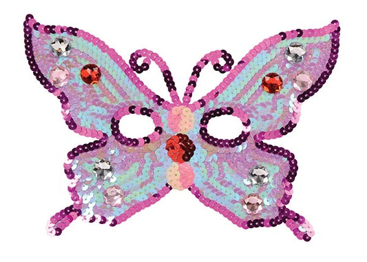 Maske Pailletten Schmetterling