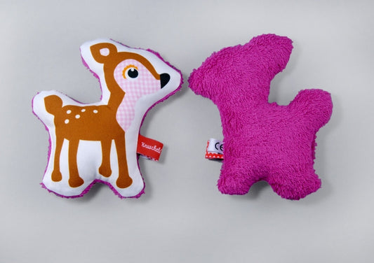Öko Baby Greifling / Rassel Rehkitz Made in Berlin Knuschels