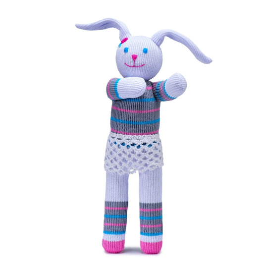 Öko Puppe Stofftier Hase Marta 34 cm